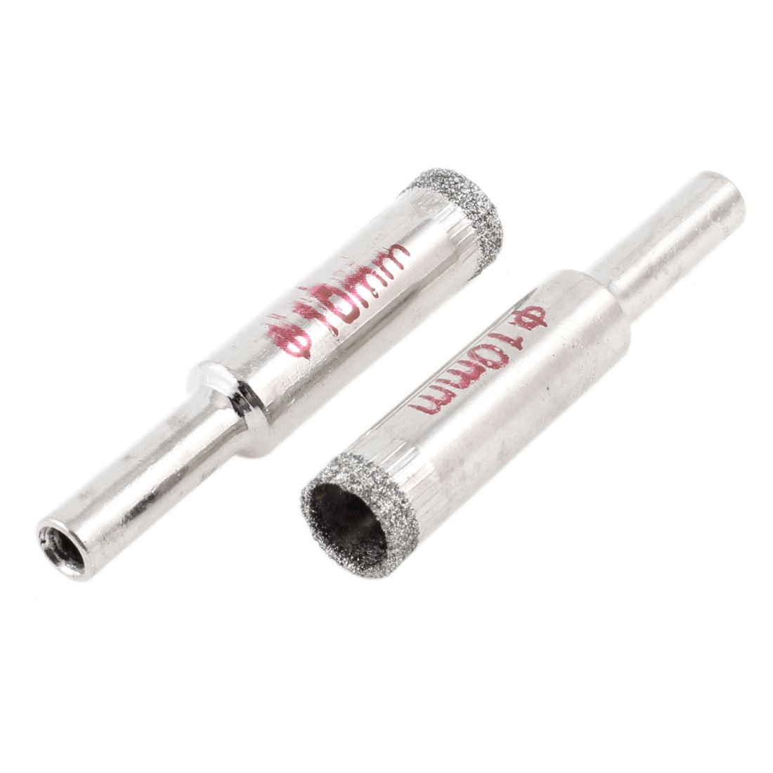 Sourcingmap 2pcs 10mm Diamond Coated Drill Bit Marble Glass Hole Saw Cutter for Tile Marble Ceramic Bottles Pots