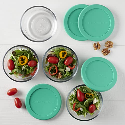 Anchor Hocking 8 Piece Glass Food Storage Containers 2Cup Round with