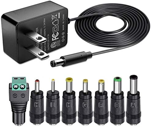 SoulBay 12V 1A AC Adapter Charger Replacement