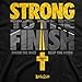 Kerusso Men's Strong to The Finish T-Shirt - Black - X-Large
