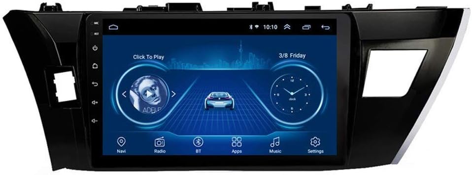 Android 8.1 Car Stereo GPS Navigation Bluetooth 10 Inch Touch Screen Car Radio Multimedia Player,WIFI USB AUX,For Toyota Corolla 2014