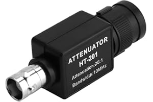 Passive Attenuator, 20:1 HT201 Signal Attenuation 10MHz Bandwidth for Oscilloscope