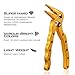 KastKing Falcon Aluminum Fishing Pliers – Angled Head Braid Cutter - Hook Remover - Line Cutter – Snap Ring Plier with Spring Loaded Super Sharp Tungsten Carbide Cutters (Gold)