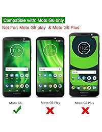 SPARIN - Protector de pantalla de cristal templado para Moto G6 (4 unidades)