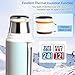 Water Bottle, Elegant Life Stainless Steel Leak Proof Sport Water Bottles, Double Walled Vacuum Insulated Thermoses, Ice Cold Up To 24 Hrs/Hot 12 Hrs, Come with a Cleaning Brush 16ounce (green)