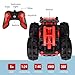 allcaca Auto RC Car 2.4Ghz 4WD Remote Control Car Monster Truck Off-Road Vehicle 1:24 Scale 360 Degree Water and Land RC Stunt Car Buggy Hobbies Toy for Kids & Adults,Red