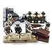 Woodland Camo Army Soldiers - WW2 Military Building Block Toy