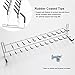 Huji Wall Mount Tie and Belt Rack Organizer, White (1 Pack)