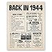 8x10 1944 Birthday Gift // Back in 1944 Newspaper Poster // 81st Birthday Gift // 81st Party Decoration // 81st Birthday Sign // Born in 1944 Print (8x10, Newspaper, 1944)