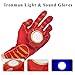 Fundisinn Cartoon Superhero Costume 5 Packs Light Mask & Satin Cape & Light Gloves & Adjustable Sword & Fire Gloves Dress Up Costumes for Kids Halloween Toy