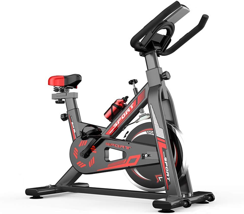 Home Exercise Bike Cardio Workout Display Adjustable Handlebars Seat Height Fitness Bike Ideal Cardio Trainer