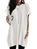 3XL White Tunics Or Tops To Wear With Leggings Plus