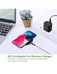 Besgoods - Lote de 4 cargadores de pared USB de 18 W compatibles con cargador inalámbrico, Samsung Galaxy S8 Note 8, iPhone, iPad, LG G6 V30, HTC 10