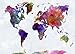 Lyly Country 7×5 FT Polyester Mottled Watercolor Maps Photography Backdrops Two Fish Art Studio Background Props LY060