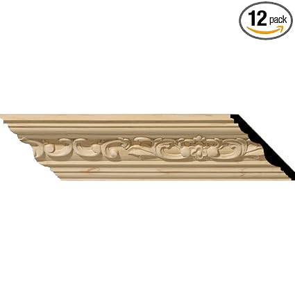 2 1 4 H X 2 3 8 P X 3 1 4 F X 94 1 2 L Medway Carved Wood Crown