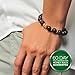 Earth Therapy Buddha Root Chakra Lava Rock Bracelet - Gold Plated Volcanic Lava Healing Buddha Bracelet for Men, Women, and Yogis