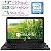 Model HP 17.3’’HD+ SVA WLED-backlit (1600x900) Display Laptop PC, Intel Core i5-7200U 2.5GHz, 8GB DDR4 RAM, 1TB HDD, DTS Studio Sound, Intel HD Graphics 620, DVD +/- RW, Windows 10