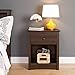 Prepac Sonoma Traditional Tall Nightstand Side Table with 1 Drawer and Open Shelf, Functional Bedside Table 16