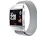 Aiiko Compatible with fitbit Ionic Bands, Metal Stainless Steel Large Size Strap,Comfortable Adjustable Closure Wrist Sport Band Replacement for fitbit Ionic Smart Watch