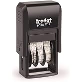 Trodat Printy 4810 Date Stamp - Year Month Day Numerals Self Inking - 3.8mm Black