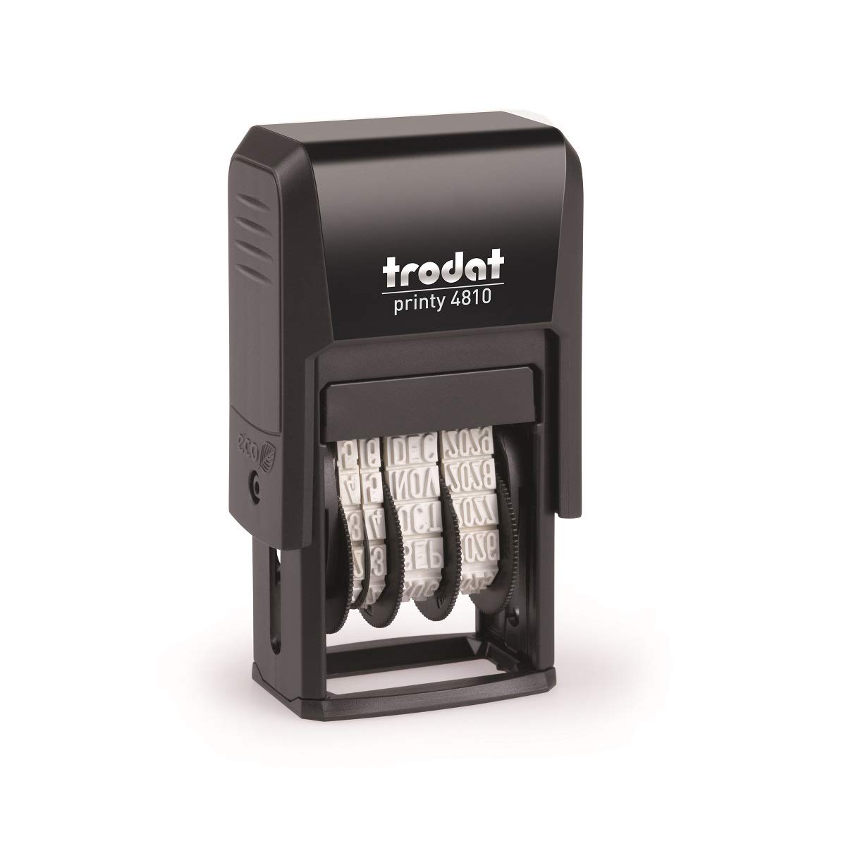 Trodat Printy 4810 Date Stamp - Year Month Day Numerals Self Inking - 3.8mm Black