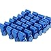 50PCS Peg Hook Stop Lock for Prevent The Sweep Theft of Displayed Products on A Wire Peg, Plastic Blue 6mm Security Lock, Retail Shop Anti-Theft Display Slatwall and Pegboard Hook Lock