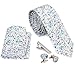 Bundle Monster 4pc Floral Design Matching Pattern Mens Suit Fashion Accessories - Tiny Flowers