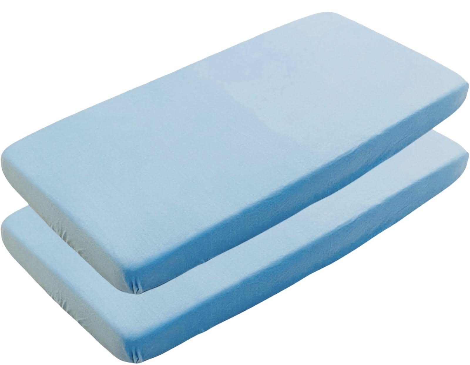 Sasma Home - 2 x Junior Bed - Toddler Bed Fitted Sheets - 100% Cotton Fitted Sheets - 160 x 70 cm.
