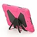 ACEGUARDER Apple Ipad Mini 2 Case Waterproof Rainproof Shockproof Kids Proof Case for Ipad Mini 2 (Gifts Outdoor Carabiner + Whistle + Handwritten Touch Pen) (ROSE/BLACK)