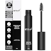 Grow Labs Eyebrow Growth Serum – with Biotin & Peptides – Regrow Eyebrow Hair – Nourishing Formula for Thicker, Fuller, Natural-Looking Brows – Vegan, Cruelty-Free – Made in USA – 5 ml