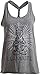 Ann Arbor T-shirt Co. Llamaste | Cute, Funny Yoga Llama Namaste Workout Racerback Tank Top for Women-(TankGrey,M)