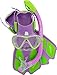Cressi Mini Bonete Set, lilac/green, S/M