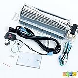bbq factory® GFK4, FK4 Replacment Fireplace Blower Fan KIT for Heatilator, Majestic, Vermont Castings, Monessen, CFM, Northern Flame, Rotom HB-RB74K