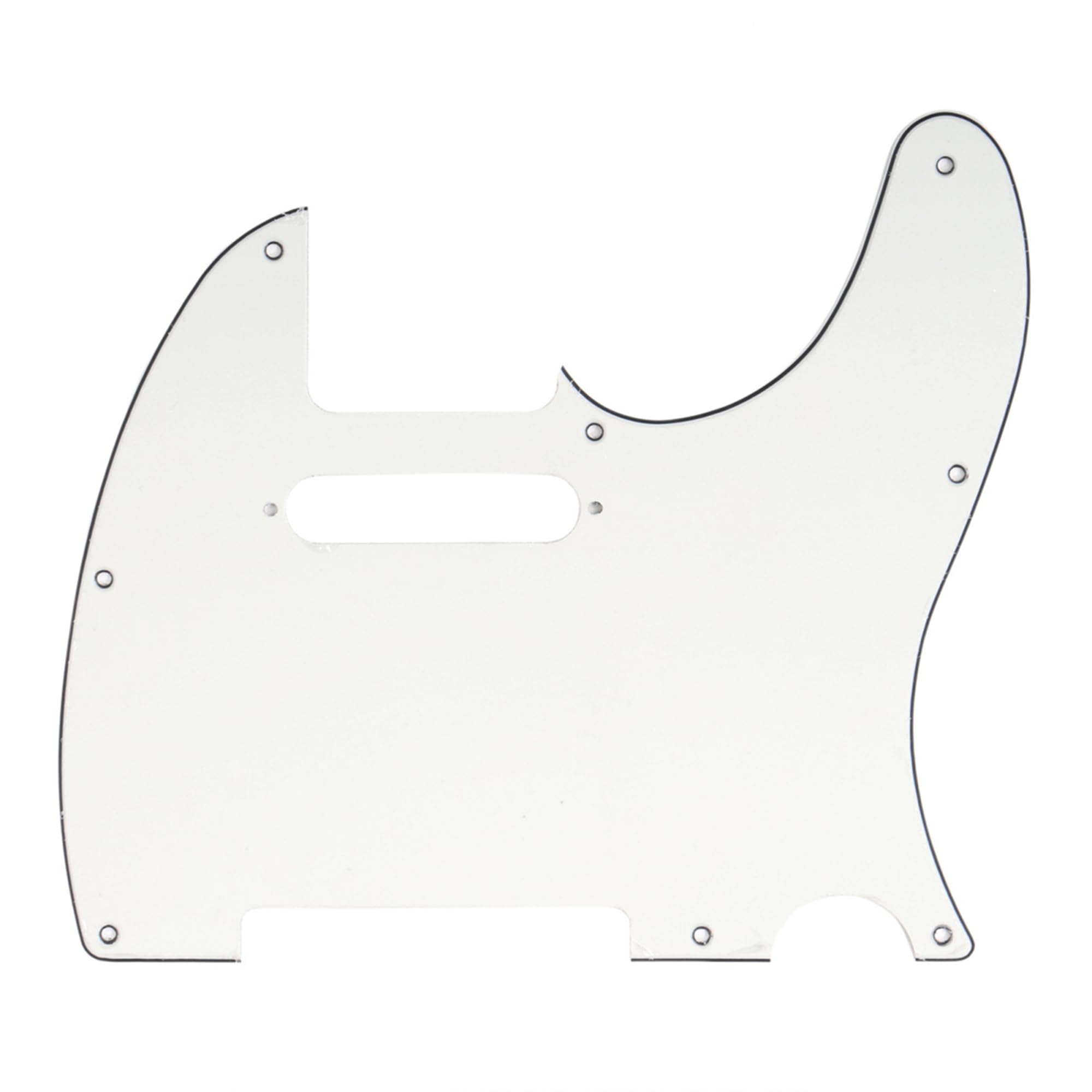Musiclily 8 Hole Tele Pickguard Scratch Plate for Fender USA/Mexican Standard Telecaster Modern Style Electric Guitar, 3Ply Parchment — image 1