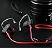 Foreverrise Bluetooth Headphones, Wireless 4.1 Sweatproof Earhook In-Ear Noise Cancelling Stereo Earphones, Secure Fit for Sports with Hands-free Mic (Red)