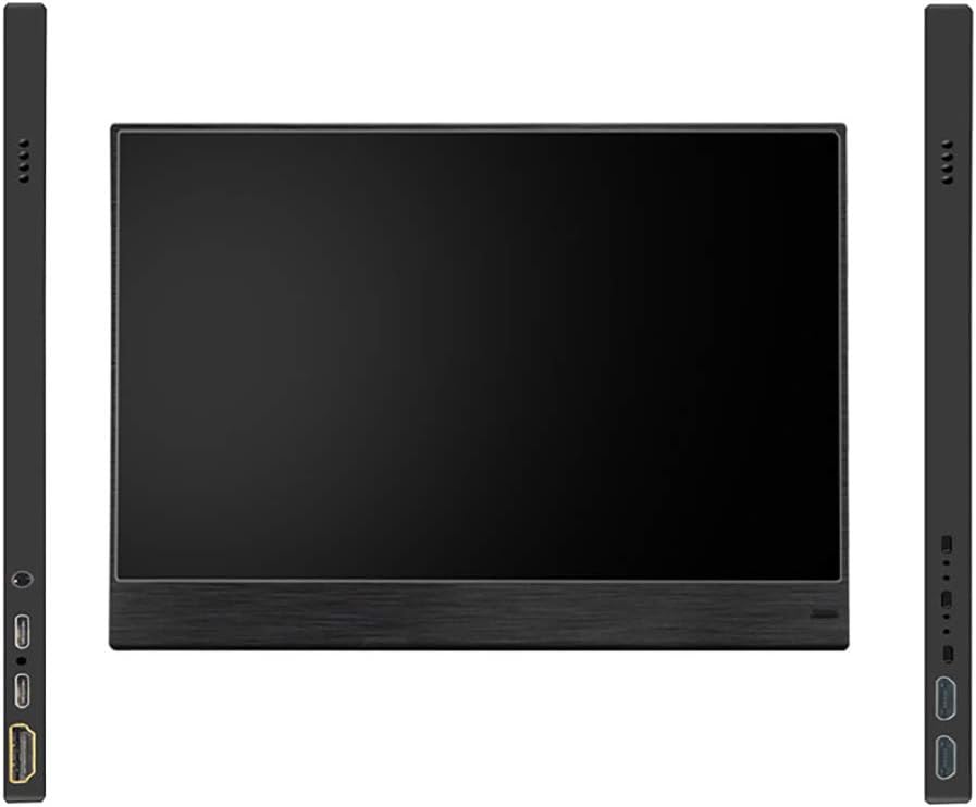 WANGOFUN Portable Monitor Display, 1920x1080 15.6-inch Super Thin IPS Touch Screen Gaming Monitor Screen USB-C for Laptop Computer HDMI Device with Leather Case,Touchversion
