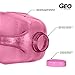 Geo Sports Bottles 1 Gallon BPA Free Reusable Leakproof Wide Mouth Sports Water Jug Bottle with Handle and 48mm Screw Cap (Pink)