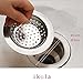 IKOLA2PCS Stainless-Steel Kitchen Sink garbage Strainer Large Wide Rim 4.35