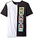 TRUKFIT Big Boys' Lil Tommy and Friends Color Block Jersey, Black, Medium