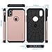LUVVITT Ultra Armor Cover with Dual Layer Heavy Duty Protection and Air Bounce Technology Designed for iPhone X and XS with 5.8 inch Screen 2017-2018 - Rose Gold