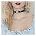 GIANCOMICS Vintage Love Heart Choker Necklace Goth Leather Collar Chain H Black PB06