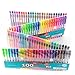 100 Gel Pen Coloring Set - Neon, Fluorescent, Glitter, Metallic, Pastel Gel Pens for Kids and Adult - No Duplicates Non Toxic Color Gel Pens by Crafty Clownfish