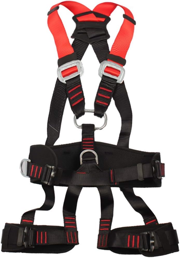 Fallschutz Set Luftarbeit Sicherheitsgurt Korper Outdoor Klettern Wandern Gurtel Feuer Rettungsgerate Versicherung Sicherheit Seil Set Safety Harnesses Amazon De Kuche Haushalt