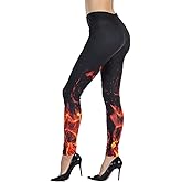 Ndoobiy Printed Leggings Basic Workout Yoga Pants Buttery Smooth Womens Leggings