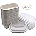 Birghtalk [50 Pack] 24oz Eco-Friendly Bowls with Lids - Recyclable Paper Bowls To Go - Portable Serving Bowl Set to Pack Foods