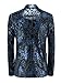 MOGU Mens Slim Fit Blazer Floral Dress Suit Jacket for Prom Party