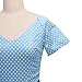 iLover Women 1950s V-Neck Vintage Rockabilly Swing Evening Party Dress