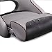 Leader Accessories Two Tone Captains Bucket Seat Boat Seat Premium Sports Flip Up Boat Seat(Light Grey/Black,Dark Red Piping)