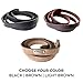 Mighty Paw Leather Dog Leash - Genuine Distressed Material - Premium - Suitable for All Pet Sizes - Heavy Duty Dogs Leashes - Modern - Dark
