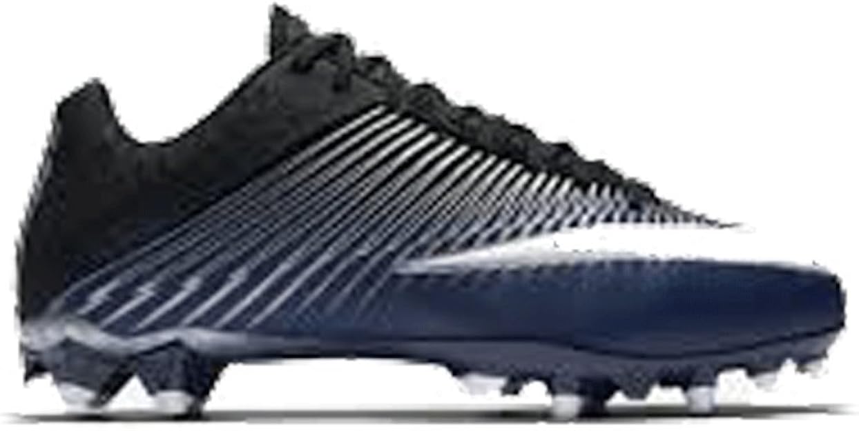 navy and white football cleats